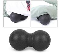 Drfeify Balle de Massage de Yoga, Rouleau Moyen Dur en Mousse EPP pour le Cou, le Dos, les Bras, les Jambes, avec Points D'acupression Multizones, Masseur de Fitness pour Soulager les (BLACK)