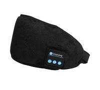 Drfeify Bandeau Bluetooth, Bandeau Musical en Coton, Masque de Sommeil Stéréo avec Technologie sans Fil 5.0 pour Les Voyages, Le Yoga et Le Soulagement de l'insomnie (Black)