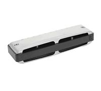 Drfeify Blues Harmonica Couvercle en Acier Inoxydable Organe Buccal 10 Trous avec Peigne en Résine Instrument à Vent Portable étanche Haute Brillance pour Débutants Pratique Voyage (BLACK)