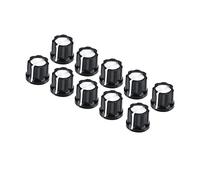 Drfeify Boutons de tonalité de Volume, 10Pcs / Set Potentiomètre Capuchons de Boutons de tonalité de Volume pour Guitare électrique Basse