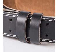 Drfeify Ceinture d'haltérophilie, Ceinture de Protection en Cuir PU avec Support Dorsal rembourré profilé de 10,2 Cm, Boucle à Rouleau à Double Broche, pour Musculation, Dynamophilie, Entraînement