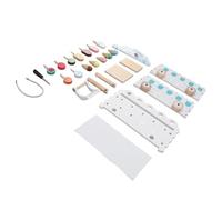 Drfeify Chariot de Crème Glacée en Bois, Ensemble de Jeu de Friandises Glacées Réalistes pour Enfants de Plus de 3 Ans, Jouet éducatif pour la Pensée Logique et la motricité Fine, Couleurs Vives