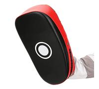 Drfeify Cible de Boxe en Cuir PU Arc Cible à Main 36 X 19 X 9 Cm Planche en éponge Composite pour Boxing Taekwondo Sanda Bouclier d'entraînement pour Adultes Adolescents (Rouge)
