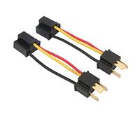 Drfeify Convertisseur de Prise de Phare H4 Adaptateur de Faisceau de Câblage de Phare en Plastique Lot de 2 Prises Femelles H4 Standard Plug and Play pour Réparation de Phares de Voiture H4656 H5054