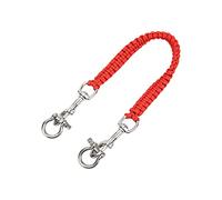 Drfeify Corde de Caméra de Plongée avec Lanière Rétractable pour Appareil Photo, Lanière de Transport pour Boîtier de Caméra pour Clips de Plongée (Rouge)