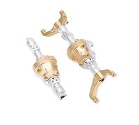 Drfeify Corps de Boîtier D'essieu en Alliage D'aluminium RC, Coque D'essieu Avant et Arrière pour Voitures sur Chenilles Gen8 1/10, avec Matériau en Laiton pour Pièces de Mise à Niveau