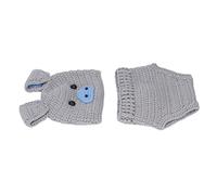 Drfeify Costumes de bébé, Douceur du Coton, Tenues de Photographie d'animaux Mignons pour Bébés de 0 à 3 Mois, Parfaits pour des Séances Photo Mémorables (GRAY)