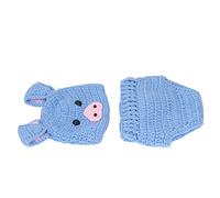 Drfeify Costumes de bébé, Douceur du Coton, Tenues de Photographie d'animaux Mignons pour Bébés de 0 à 3 Mois, Parfaits pour des Séances Photo Mémorables (Lac Bleu)