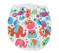 Drfeify Couge de Natation pour bébé, Doublure en Tissu en Maille en Polyester, Motif Floral de Dessins Dessinées, épreuve de bébé époustouflante à la Couche Unisexe, Xl (D20)