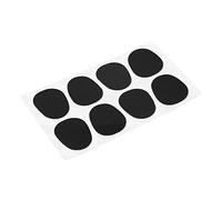 Drfeify Coussin Patch pour Saxophone Soprano Alto Tenor Clarinette Accessoires(Black 0.5mm Big Oval)