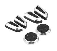 Drfeify Couvercle de Commutateur de Réglage de Siège ABS chromé Couvercle de Bouton de Réglage de Siège 6 Pièces Garniture Intérieure à Ajustement Direct Installation Facile pour Sièges A3 Q3