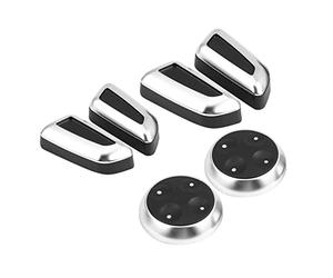 Drfeify Couvercle de Commutateur de Réglage de Siège ABS chromé Couvercle de Bouton de Réglage de Siège 6 Pièces Garniture Intérieure à Ajustement Direct Installation Facile pour Sièges A3 Q3