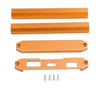 Drfeify Crame de Protecteur de L'émetteur Cadre de Protection de Batterie Télécommandée, Support avec Vis, Alliage D'aluminium (Gold)