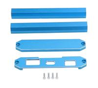 Drfeify Crame de Protecteur de L'émetteur Cadre de Protection de Batterie Télécommandée, Support avec Vis, Alliage D'aluminium (Blue)
