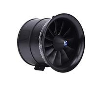 Drfeify EDF Hélice RC 70 Mm avec Moteur 12 Pales Hélice de Ventilateur d'avion RC Composite Moulée 4S 3400 KV ou 6S 2300 KV Légère Installation Facile pour Modèle d'avion (KV3400 4S EDF 70 Gainable)