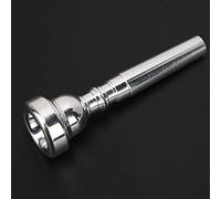 Drfeify Embouchure de Trompette, Embout en Métal argenté de Taille 7C pour Trompette en do, avec une Finition de Haute qualité, pour les Débutants et les Joueurs Professionnels (SILVER)