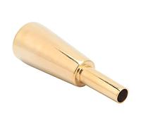 Drfeify Embouchure de Trompette en Métal plaqué Argent Embouchure d'instrument de Trompette 87 Mm Conception de Cône Robuste Ton Plus foncé Grand Volume pour les Joueurs de Performance (GOLD)