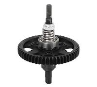 Drfeify Embrayage Différentiel 54T, Ensemble D'engrenages en Acier et Aluminium pour Voitures Slash 4x4 Stampede Rustler HuanQi 727 1/10 RC, avec Construction Durable en Acier trempé (Black)