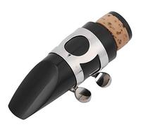 Drfeify Ensemble d'accessoires pour Clarinette, Embouchure ABS, Courroie de Cou, Anche et Coussinets pour le Pouce, Noir, Durable, Portable