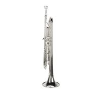 Drfeify Ensemble de Trompettes Bb, Trompette Basse ée avec Embout, Valves Précises à tonalité Vive, Instrument à Vent en Laiton à Soudure Ferme pour la Pratique des étudiants Débutants