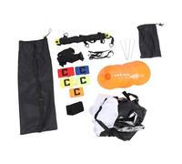 Drfeify Ensemble D'échelle de rapidité, équipement D'entraînement à Vitesse avec échelle, Cônes et Parapluie de Course de Football Portable de Football de Football Kit