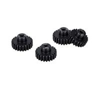 Drfeify Ensemble d'Engrenages à Pignon RC en Acier 32DP, Engrenage de Moteur 21T 22T 23T 24T pour Arbre de 3,175 Mm 1 10 Mise à Niveau de Course de Voiture RC avec 4 Engrenages 4 Vis de Réglage et