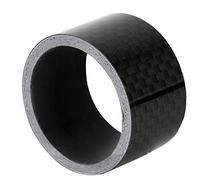 Drfeify Ensemble D'espaceur de Casque de Vélo de Montagne en Fibre de Carbone 3/10/15/20 Mm, Construction 3K Complète Durable, Réglage élevé de Faible Confort Pendant Les Longs Trajets, Noir, Noir