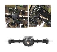 Drfeify Essieu Différentiel à Engrenage 1/16, Arbre D'entraînement en Métal avec Engrenage Métallique intégré, adapté pour Voiture RC à 6 Roues FY004 Q64 Q60 WPL B36 MN77 (essieu arrière)