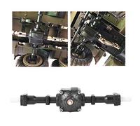 Drfeify Essieu Différentiel à Engrenage 1/16, Arbre D'entraînement en Métal avec Engrenage Métallique intégré, adapté pour Voiture RC à 6 Roues FY004 Q64 Q60 WPL B36 MN77 (Pont du Milieu)