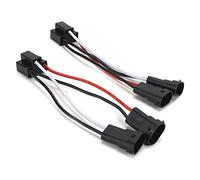 Drfeify Faisceau de Câbles de Phare H4 9003 à H11 Faisceau de Câbles de Phare ABS 12 V à 24 V Plug and Play pour Conversion de Antibrouillard de Voiture, Paquet de 2, Prise 1200 °F