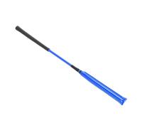 Drfeify Fouet pour Cheval avec Poignée en Silicone Antidérapante, (Blue)