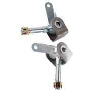 Drfeify Fusées d'essieu Avant en Alliage d'acier, Tige de Direction M16 Droite Gauche, Ensemble avec écrous et Broches pour 110 125 150 200 250 Go Kart ATV UTV