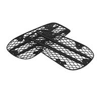 Drfeify Garniture de Couverture de Calandre de Phare Antibrouillard, Grille de Phare Antibrouillard de Pare-chocs Avant ABS 1 Paire Gauche Droite Noire de Remplacement pour W212 AMG Line