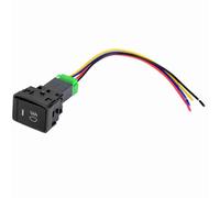 Drfeify Interrupteur à Bouton-poussoir à 4 Pôles 12 V en PVC LED pour Barre Lumineuse LED, Phare Antibrouillard DRL, Décodeur de Phare utilisé dans la Plupart des Véhicules Japonais