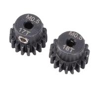 Drfeify Jeu D'engrenages à Pignon en Acier Conçu avec Précision, amélioré pour Voiture Losi RC 17T 18T, pour une Transmission Fluide pour les Débutants