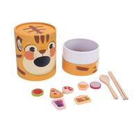 Drfeify Jouet d'alimentation en Bois, Jeu éducatif de motricité Fine pour Enfants de Plus de 3 Ans, Structure en Bois de Tilleul Sûre, Ensemble de Jeu de Liaison Familiale