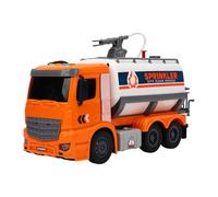 Drfeify Jouet de Camion D'arrosage à Inertie avec Fonction Coulissante à Inertie, Effets de Musique et de Lumière pour Enfants, Matière Plastique Durable, adapté à la Récréation des Enfants