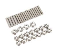 Drfeify Kit de 18 Boulons de Goujons de Carter d'huile, Vis en Acier Inoxydable 304 pour Chevy 283 327 350 400, Solution de Montage Durable pour Carters d'huile Moteur