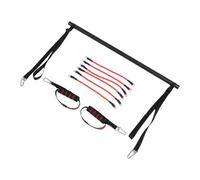 Drfeify Kit de Barre de Pilates, équipement D'entraînement Pilates en Latex et Mousse de Fer pour Les Jambes, Les Hanches, la Taille et Les Bras, avec 6 Bandes de Fitness, pour Femmes
