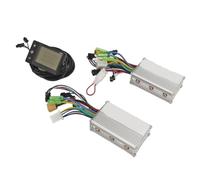 Drfeify Kit de Conversion de Vélo électrique, Contrôleur de Moteur à Double Entraînement 24 V 36 V 48 V 500 W 25 A avec écran LCD Transparent pour Vélo électrique