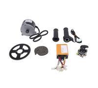 Drfeify Kit de Moteur électrique, Moteur en Alliage d'aluminium 450 W avec Contrôleur 2800 Tr/min pour Scooter électrique et Go Kart