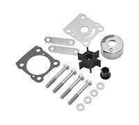 Drfeify Kit de Réparation de Pompe à Eau 15 Pièces Kit de Turbine en Nylon et Caoutchouc en Acier Inoxydable pour Hors-bord 2 Temps 6 8 Remplacement Direct pour la Reconstruction et l'entretien de