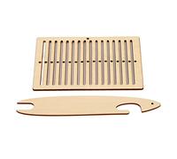 Drfeify Kit de Tissage avec 2 Métiers à Tisser, Outils d'artisanat en Bois pour Bracelets et Sacs, Ensemble de Tissage Portable pour Enfants et Adultes