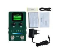 Drfeify Looper Pédale de guitare 40 emplacements, 160 minutes de temps de boucle, enregistrement d'effets de guitare avec barre lumineuse LED et gestion des données USB, pour basse (prise européenne)