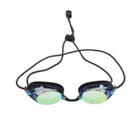 Drfeify Lunettes de Natation avec Verres Panoramiques Larges, Lunettes de Natation Anti-buée, Monture en PC à Profil Bas, Sangle en Silicone Antidérapante, pour Adultes, Entraînement, Compétition,