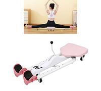 Drfeify Machine de Civière de Jambe Robuste Réglable pour la Formation des Jambes Soutient la Dance de la Dance de Gymnastique en Acier Arts Martiaux (Rose (sans Dossier))