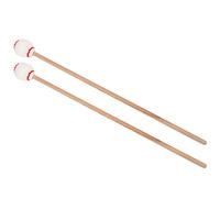 Drfeify Maillets Marimba Maillets de Percussion en Fil de Laine avec Manche en érable 43 X 3 X 3 Cm Paire de Têtes Sphériques pour les Joueurs de Percussion d'orchestre d'orchestre 'école de