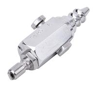 Drfeify Mini Buse d'air de Plongée sous-Marine, équipement de Tuyau de Buse d'air en Acier Inoxydable Durable et Portable pour la Plongée sous-Marine (Silver)