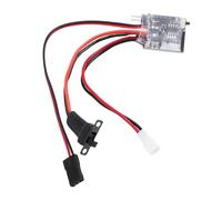 Drfeify Mini Contrôleur de Vitesse électronique 20 A à Balais avec Frein et Dissipation Thermique, pour Voiture et Bateau Télécommandés aux échelles 1/16, 1/18 et 1/24