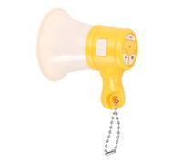 Drfeify Mini Mégaphone Jouet Amplificateur Vocal Portable Léger pour Les Activités de Plein Air Batterie LR41 en Plastique 7,7 X, X 8 Cm pour Les âges (Yellow)